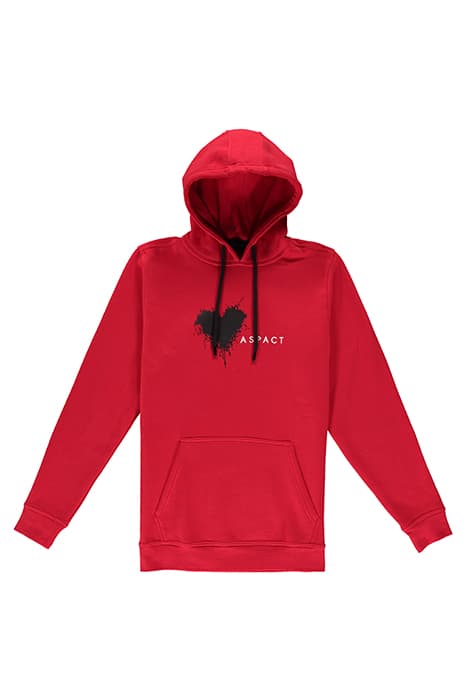 HEART HOODIE RED by ASPACT