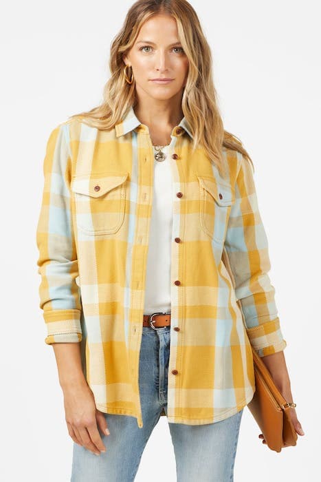 BLANKET SHIRT SKY HIGH DESERT PLAID by Outerknown