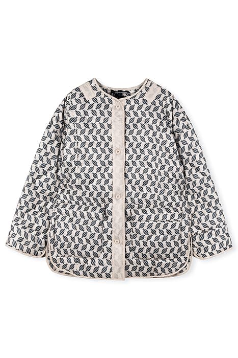 QUILTED JACKET MONOGRAM OATMEAL by 10DAYS