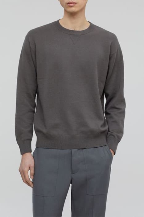 CLOSED CREWNECK JUMPER KNITS DARK NICKEL by Closed