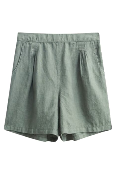 HAYLEY LINEN SHORTS MID GREEN by White Stuff