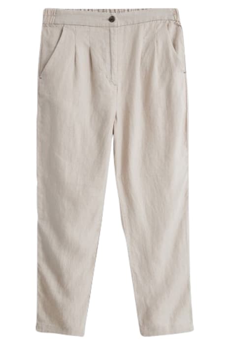 MADDIE 7/8 LINEN TROUSER LGT GREY by White Stuff