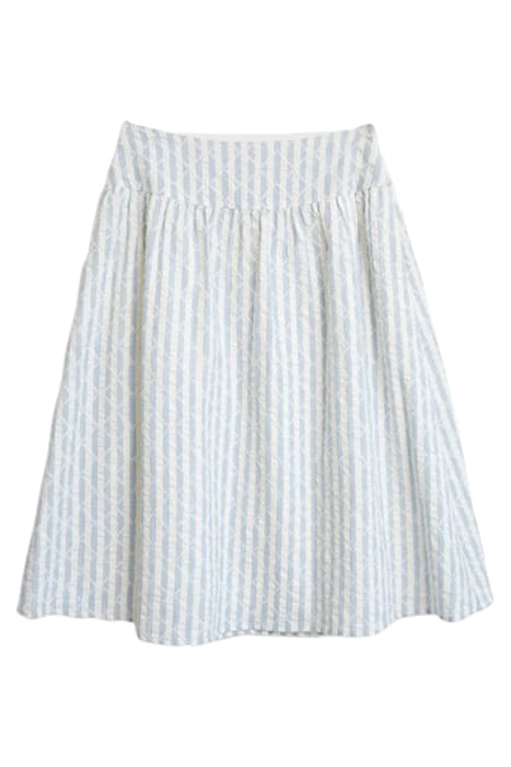 CLAUDIA TIERED COTTON SKIRT IVORY MLT by White Stuff