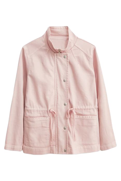 LAYLA DENIM JACKET MID PINK by White Stuff