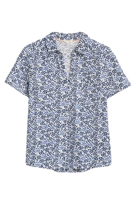 PENNY POCKET JERSEY SHIRT NAVY MULTI by White Stuff