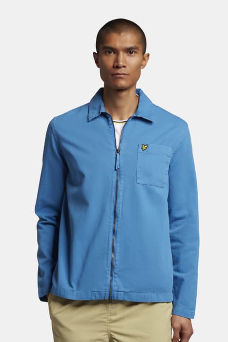 WASHED TWILL OVERSHIRT SPRING BLUE by Lyle & Scott