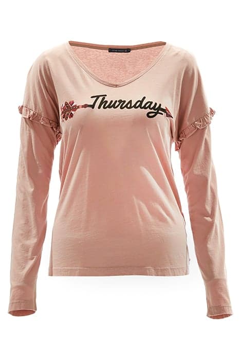 COTTON LONG SLEEVE T-SHIRT PINK by River Woods