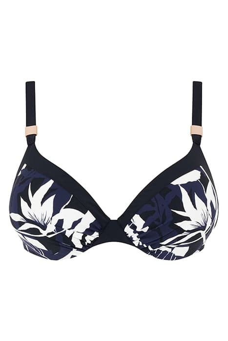 SW BRA TSHIRT PLUNGE DARK FLOWERS by Femilet