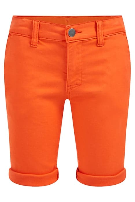 BOYS SLIM FIT CHINOSHORT BRIGHT ORANGE by WE Fashion