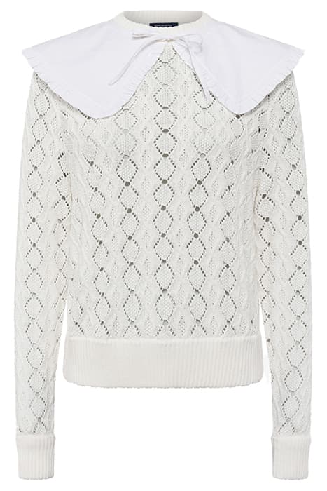 KARLI JUMPER WITH COLLAR SUMMER WHITE by French Connection