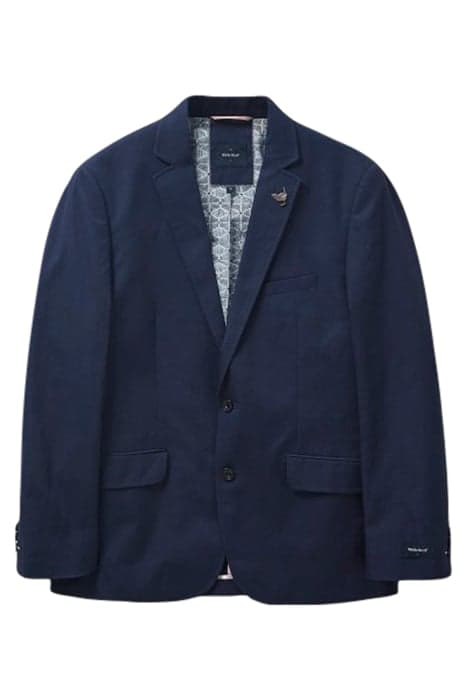 FOSS COTTON LINEN BLAZER DARK NAVY by White Stuff