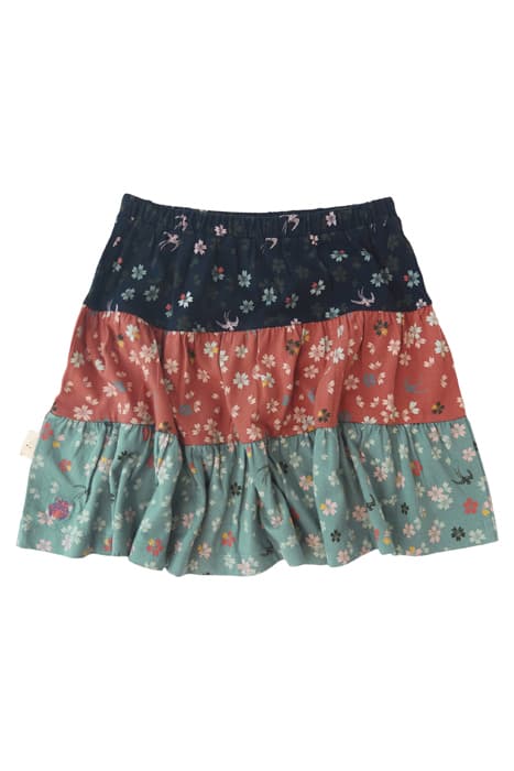 FREYA TIERED SKIRT TEAL MLT by White Stuff