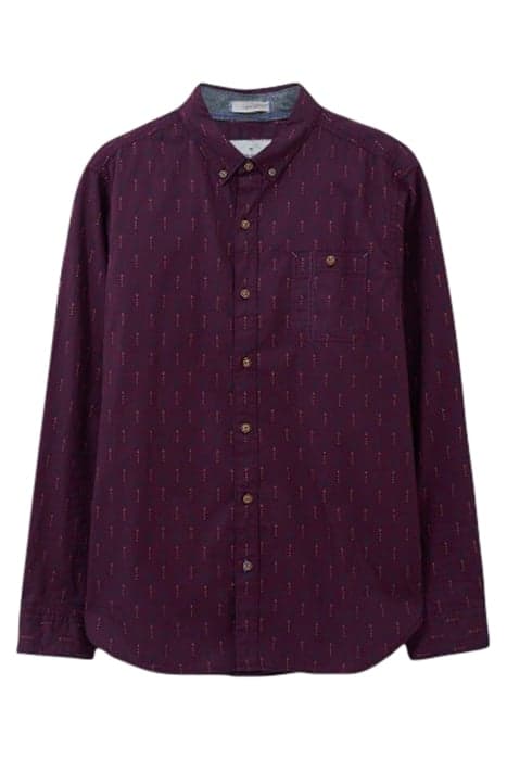 FINCH GEO PRINTED SHIRT MID PLUM by White Stuff