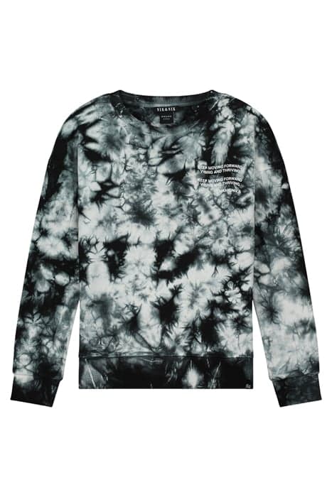 KEEP TIE DYE SWEATER BLACK by NIK & NIK