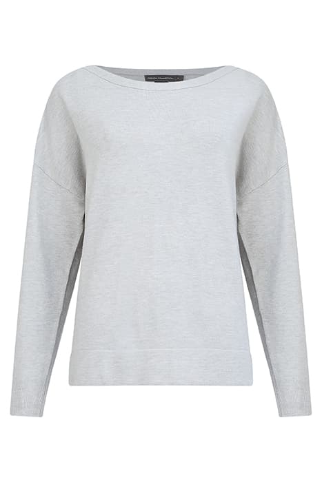 SUPERSOFT SCOOP NECK KNITS LIGHT GREY MEL by French Connection