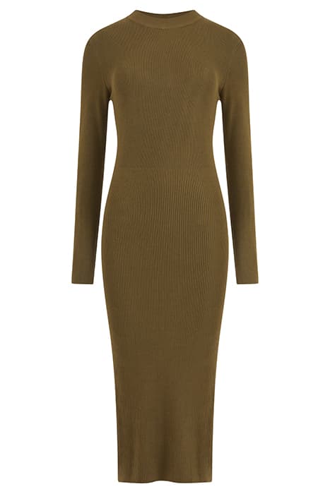 TURTLE RIB DRESS MID KHAKI by French Connection