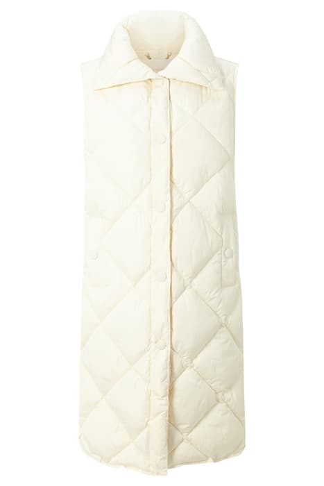 QUILTED NYLON VEST BUTTERMILK by Rich & Royal