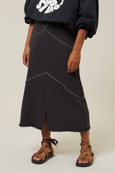 A-LINE SKIRT DARK GREY BLUE by 10DAYS