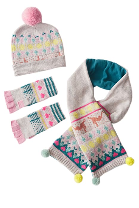 MINI ME POP FAIRISLE SET GREY MLT by White Stuff