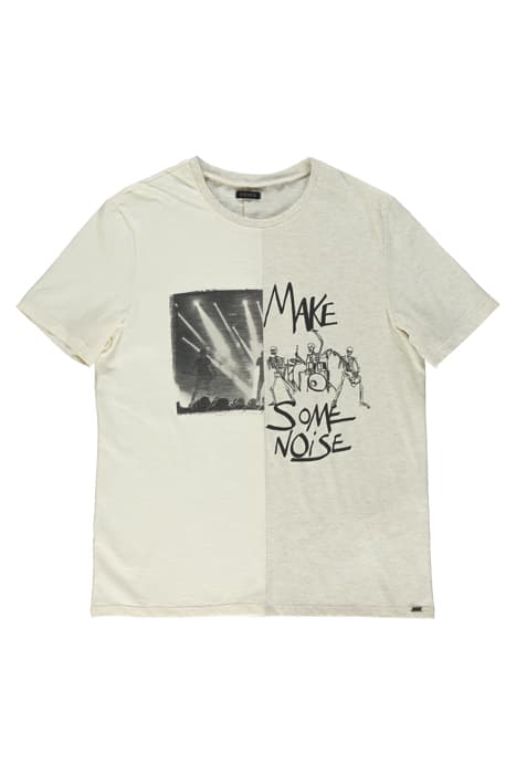 BOYS’ IVORY ORGANIC T-SHIRT WITH CONCERT IMAGE by IKKS