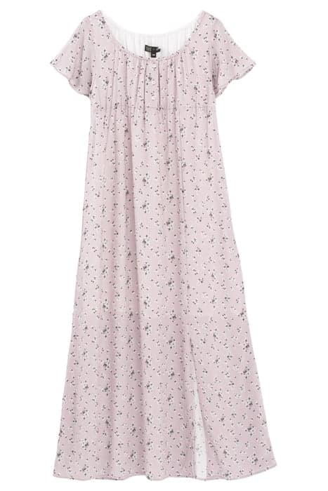 GIRLS’ VIOLET MICRO-FLOWER PRINT ECOVERO® LONG DRESS by IKKS