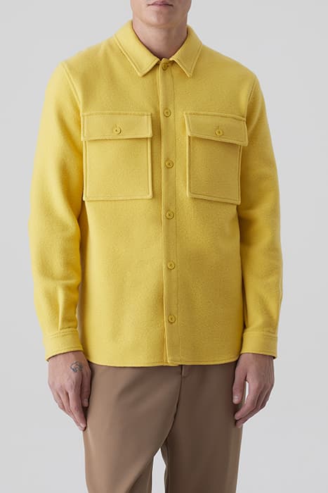 UTILITY SHIRT W/ ELBOW PATCHES WOOL YELLOW by Closed