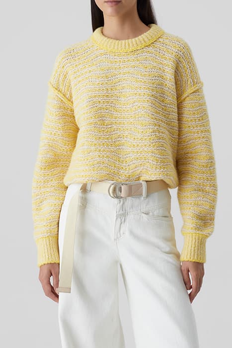 CREWNECK PATTERN KNITS SOFT YELLOW by Closed