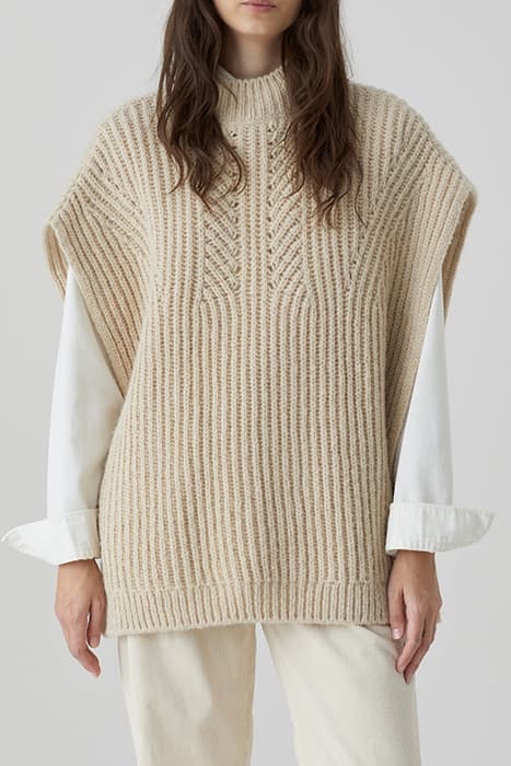 PONCHO TURTLENECK KNITS NUDE by Closed