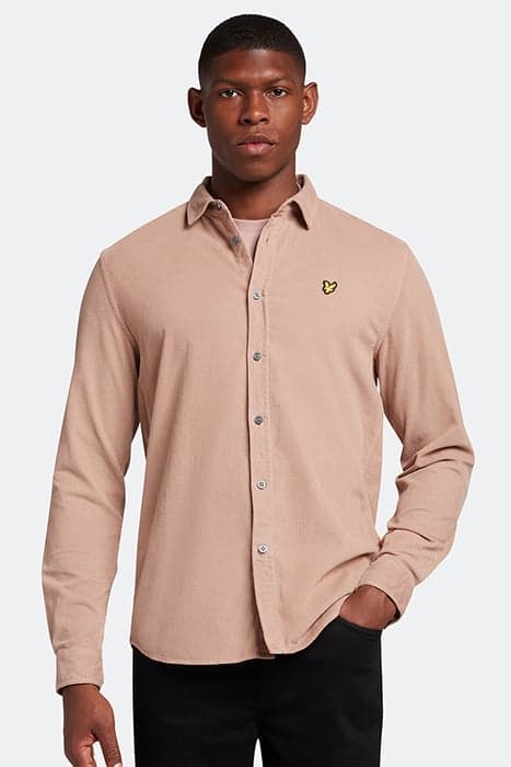 NEEDLE CORD SHIRT MAUVE DUSK by Lyle & Scott