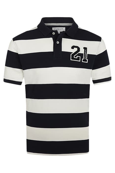 STRIPE HERITAGE 21 POLO RF NAVY by McGregor