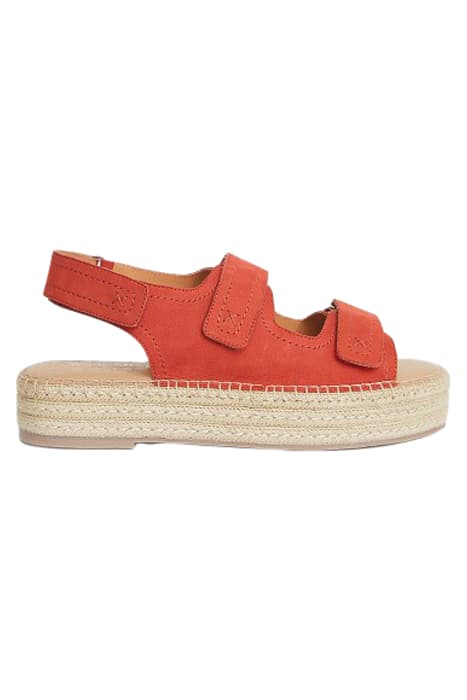 VELCRO ESPADRILLE SANDAL MID CORAL by White Stuff