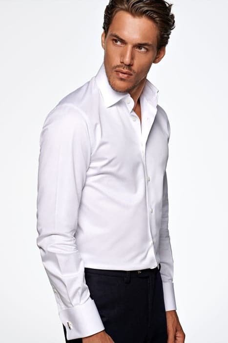 White Twill Slim Fit Shirt by Suitsupply