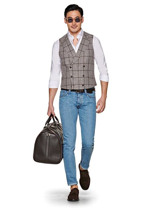 BROWN WAISTCOAT by Suitsupply