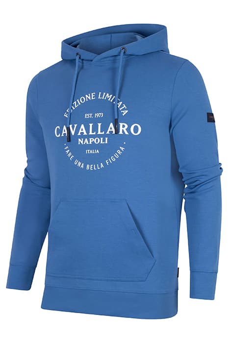 S/ BETTUNO HOODIE MID BLUE by Cavallaro Napoli