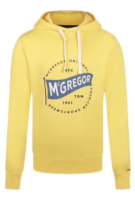 HOODY WITH GRAPHIC LIGHT YELLOW by McGregor