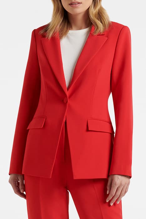 RYDER FITTED BLAZER RED by Forever New