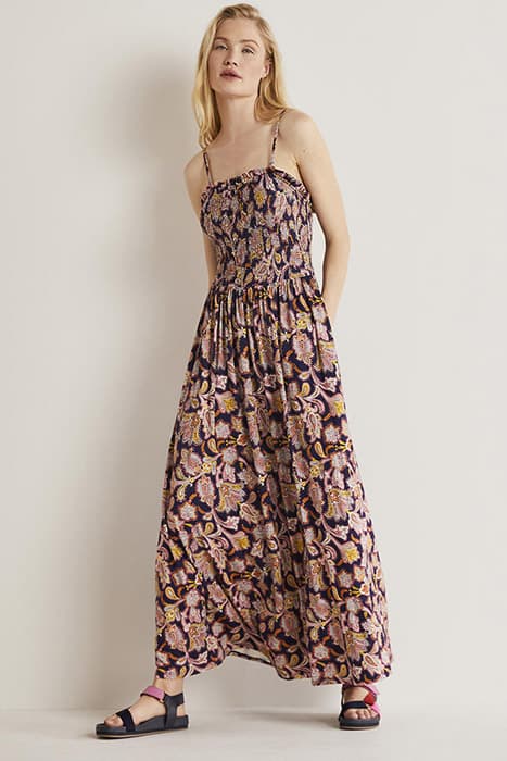 STRAPLESS JERSEY MAXI DRESS NAV by Boden