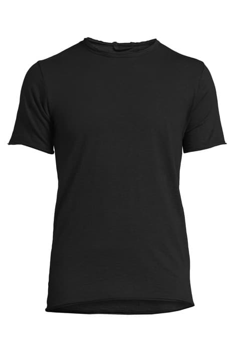 BASIC ROUND NECK TEE SLUB JERSEY BLACK by Dstrezzed