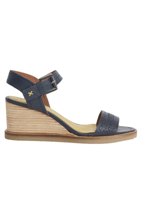 CRAFT LEATHER WEDGE SANDAL DARK NAVY by White Stuff