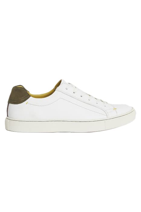 NOAH LEATHER TRAINER BRIL WHITE by White Stuff