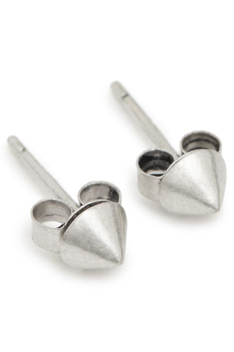 JET STUD EARRINGS WARM SILVER by AllSaints