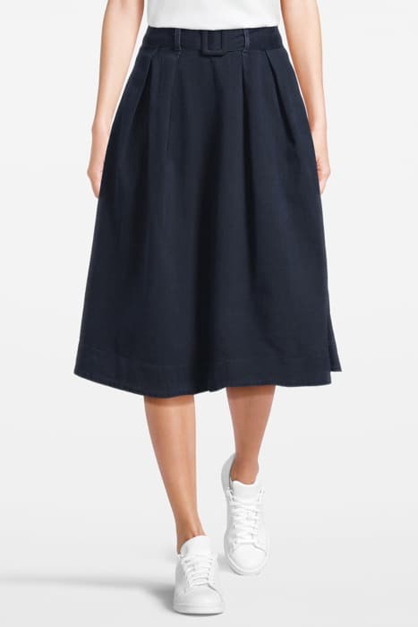 TH SOFT MIDI SKIRT K DENIM by Tommy Hilfiger