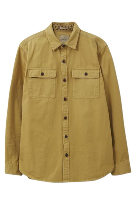 FURZE GARMENT DYE TWILL SHIRT DP YELLOW by White Stuff