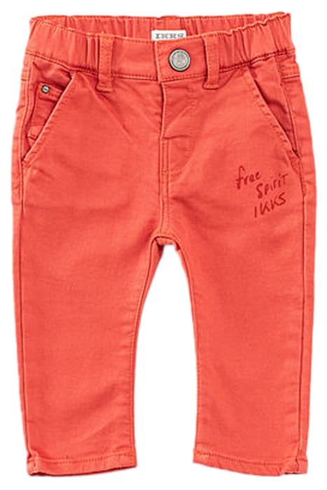 BABY BOYS’ MEDIUM-ORANGE ORGANIC COTTON KNITLOOK JEANS ORANG by IKKS