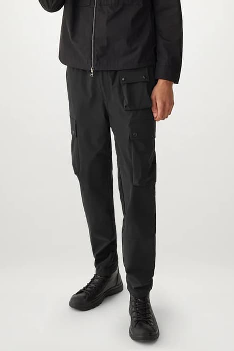 TECHMASTER CARGO TROUSERS BLACK by Belstaff