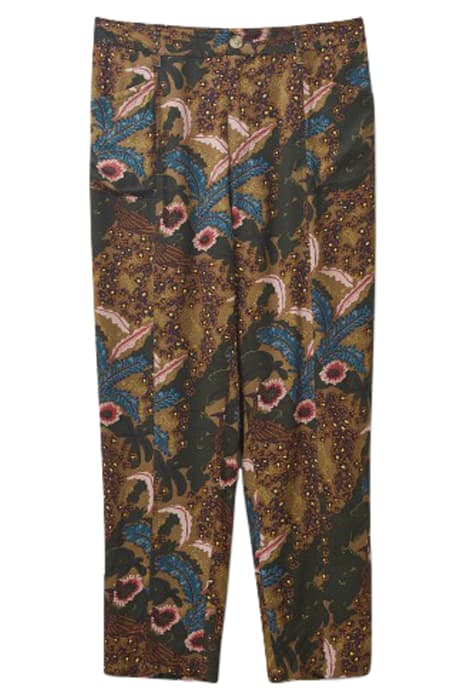 THEA PRINTED TROUSER TEAL MLT by White Stuff