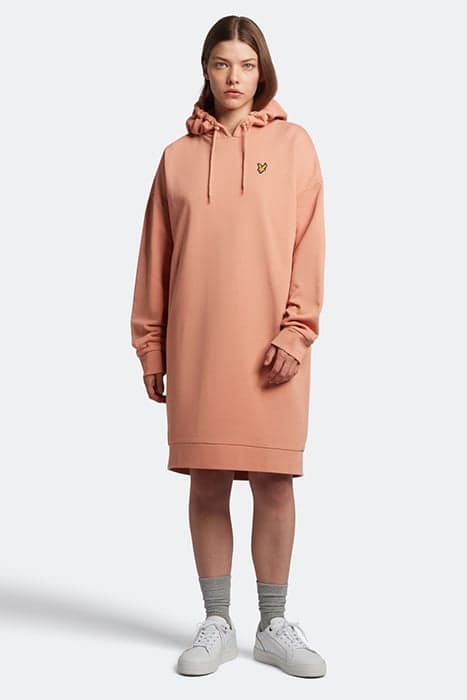 HOODIE DRESS W795 DUSTY PEACH by Lyle & Scott