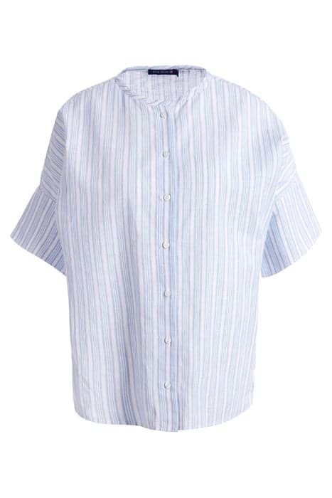 SHIRT 3/4SL BTN CLOSURE BLUE by River Woods