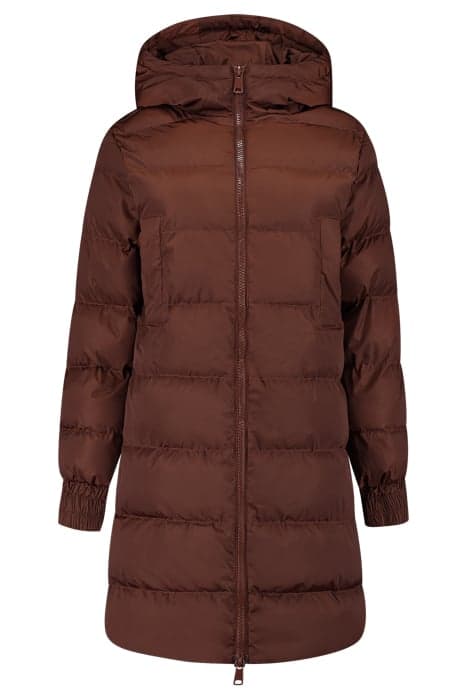 ALLI PUFFER COAT DARK BROWN by Fifth House