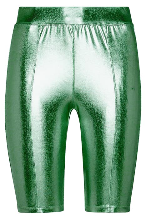 LAMINATED STRETCH SLIM FIT SHORTS EMERALD by forte_forte